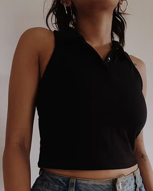 Top Sleeveless Black